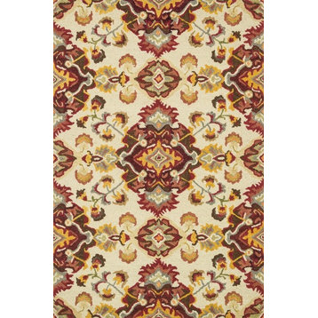 Loloi Mayfield Collection Rug, Multi and Red, 5'x7'6"