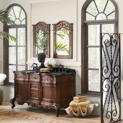 Double Sink Vanity 60" Wide - Bathroom Vanities And Sink Consoles