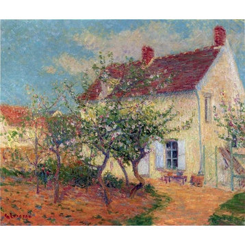 Gustave Loiseau House in the Country, 20"x25" Wall Decal