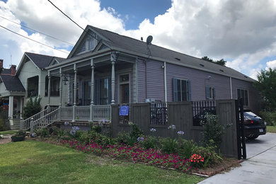 Inspiration for a craftsman exterior home remodel in New Orleans
