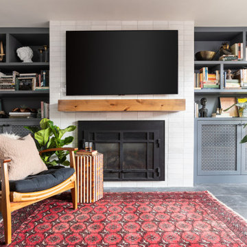 Custom Built-In Fireplace