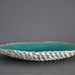 Coral Platter in Cerulean - Home Decor