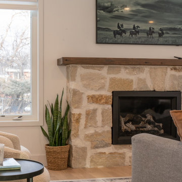 Warm, Earthy Main Level Remodel w/ Natural Wood and Stone Features