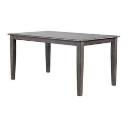 Sunset Trading - Rubberwood Dining Table in Gray - Dining Tables