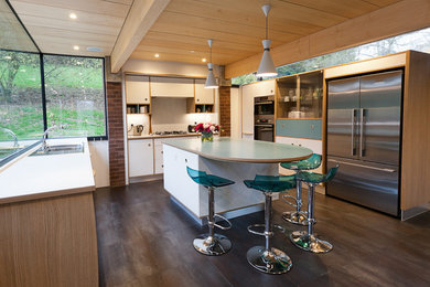 This is an example of a midcentury kitchen in Essex.