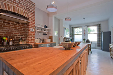 This is an example of a victorian kitchen in Sussex.