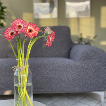 Grey Sofa Slipcover