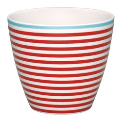 GreenGate Latte Cup Juliet - Red - Cappuccino & Espresso Cups