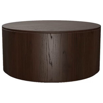 Merced 32" Round Cocktail Table, Finish Shown: Pumpernickel