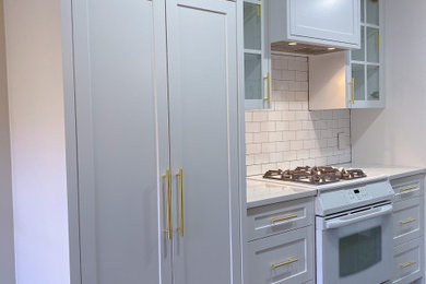Example of a mid-sized minimalist kitchen design in Dallas