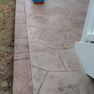 Haymarket Hamilton stamped concrete patio