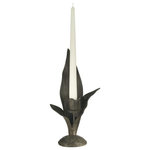 Dale Tiffany - Dale Tiffany 838CH Lily & Leaves, 8" Metal Candle Holder Votive (Candles No - Simple yet elegant, our Lily and Leaves Votive CanLily & Leaves 8 Inch Dark Bronze *UL Approved: YES Energy Star Qualified: n/a ADA Certified: n/a  *Number of Lights:   *Bulb Included:No *Bulb Type:No *Finish Type:Dark Bronze
