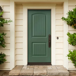 Masonite HD 2 Panel Plank Camper-Top Steel Door - Front Doors
