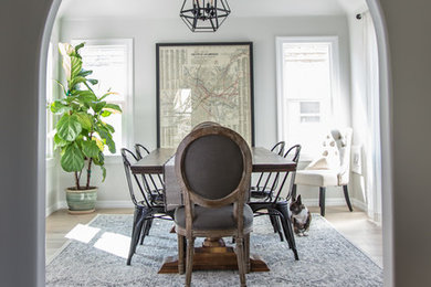 Inspiration for a mediterranean dining room remodel in Los Angeles