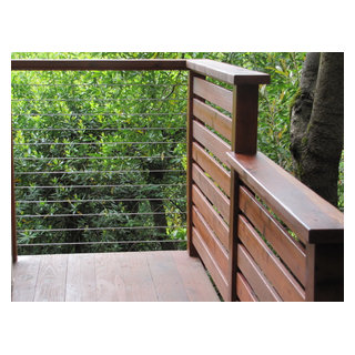 Cable Rail Wood Post and Rail - Contemporary - Seattle - by Stainless ...