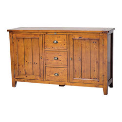 Coastal Rustic Solid Wood Buffet Sideboard - Products