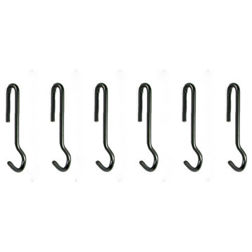 Handcrafted 4.5" Angled Pot Hooks 6 Pack Hammered Steel