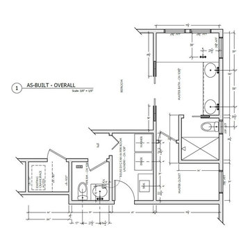 Transitional Accessible Master Bath