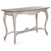 Rita Swedish Gustavian French Style Carved Wood Console Table