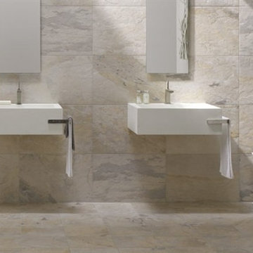 Winter Slate Tile Bathroom