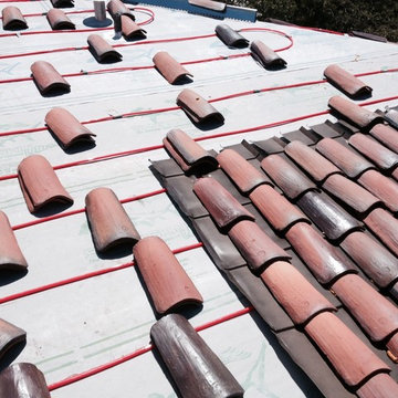 D. Wade Artezanos Hybrid Clay Barrel Tile Roof with "Invisible" Solar Thermal