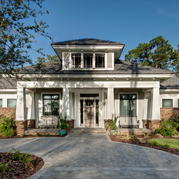 Sater Design Collection's 7083 "Prairie Pine Court" Home Plan