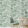 Sweet Safari Green Peel & Stick Wallpaper Bolt