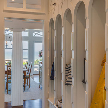 Mudroom Built In Lockers -by-Northeast Custom Cape Cod Home