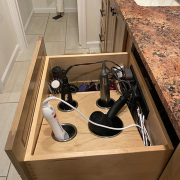 Bathroom Vanity In-Drawer Outlets
