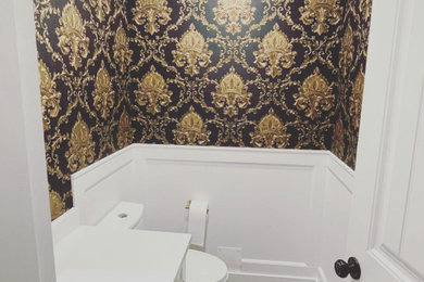 Example of a powder room design in Vancouver