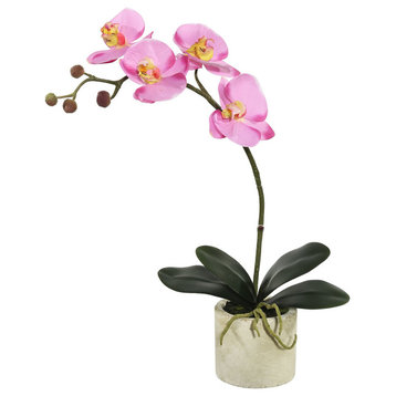 20" Potted Orchid Lavender