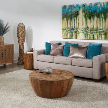 Sunny Solid Wood Accent End Table