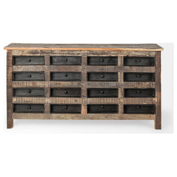 Wilton I Reclaimed Solid Wood w/ Metal Drawer Sideboard