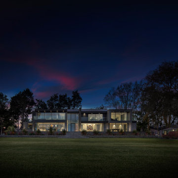 Rear Elevation (Dusk)