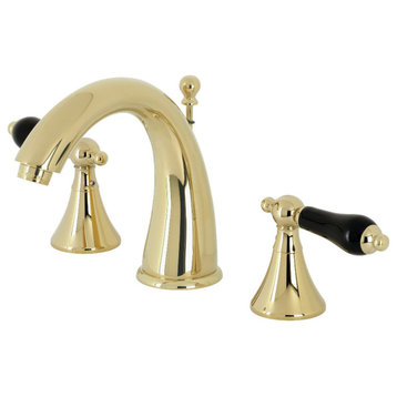 KS2972PKL Duchess Widespread Bathroom Faucet with Brass Pop-Up, Polished Brass