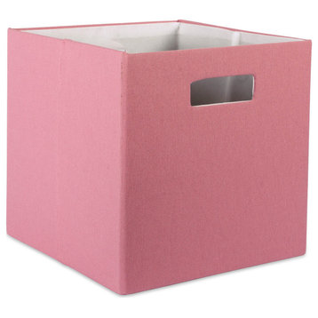Polyester Cube Solid Rose Square 13"x13"x13"