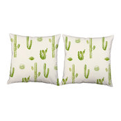 Cacti Desert Cactus Throw Pillows, Indoor Covers and Cushions