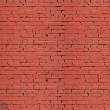 Fire Brick. Industrial Collection. Haute Couture Peel & Stick Fabric Wallpaper.