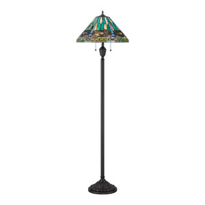 Quoizel Lighting Tf878f Kami 2 Light Tiffany Floor Lamp Vintage