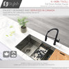 Single Handle Pull-Down Dual Mode Kitchen Faucet, Matte Black