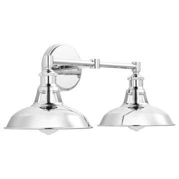 Olivera 2-Light Wall Sconce, Chrome