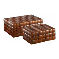 Barclay Nesting Boxes, Mahogany - Home Decor