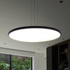 Salm 24" ETL Certified Integrated LED Chandelier, Black