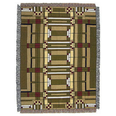 Frank Lloyd Wright Oak Park Tapestry Throw