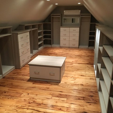 Attic Turned Walk-In