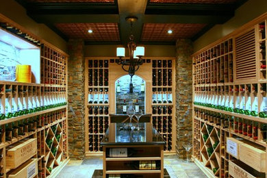 Inspiration for a timeless wine cellar remodel in Ottawa