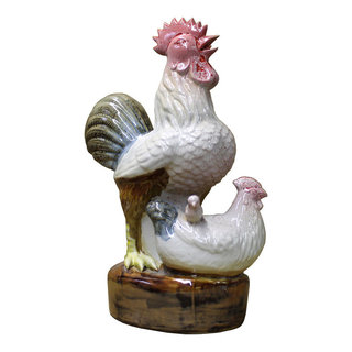 Off White Glaze Ceramic Artistic Dog Figure cs2383S Off White Glaze Ceramic Artistic Dog Figure cs2383S