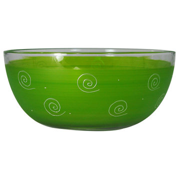 Frosted Curl Light Green 11" Bowl