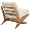 Chandler Armless Accent Chair, Palladian Beige, Fabric