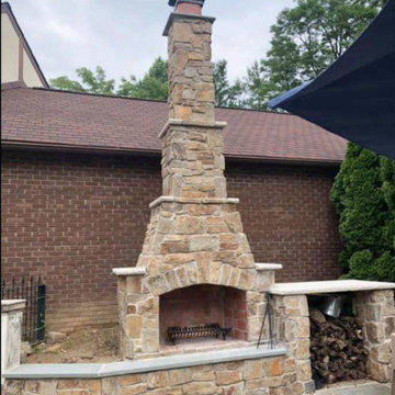 Outdoor Fireplace and Patio
